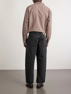 A Kind Of Guise - Straight-Leg Pleated Organic Jeans - Gray