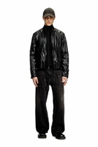 Diesel Biker jacket in shiny ripstop - Jackets Mens in Black