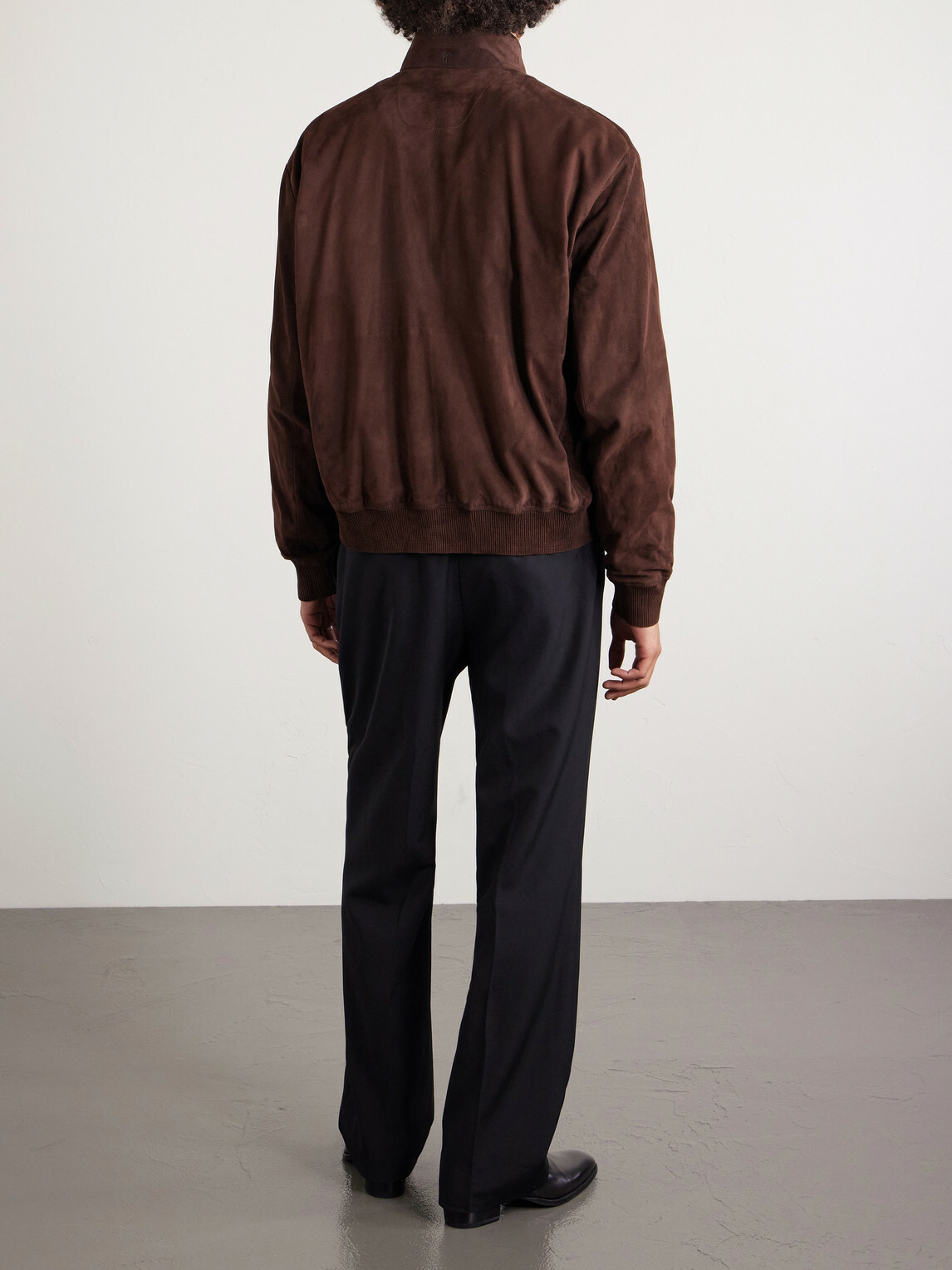 Ralph Lauren Purple label - Suede Bomber Jacket - Brown