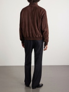 Ralph Lauren Purple label - Suede Bomber Jacket - Brown