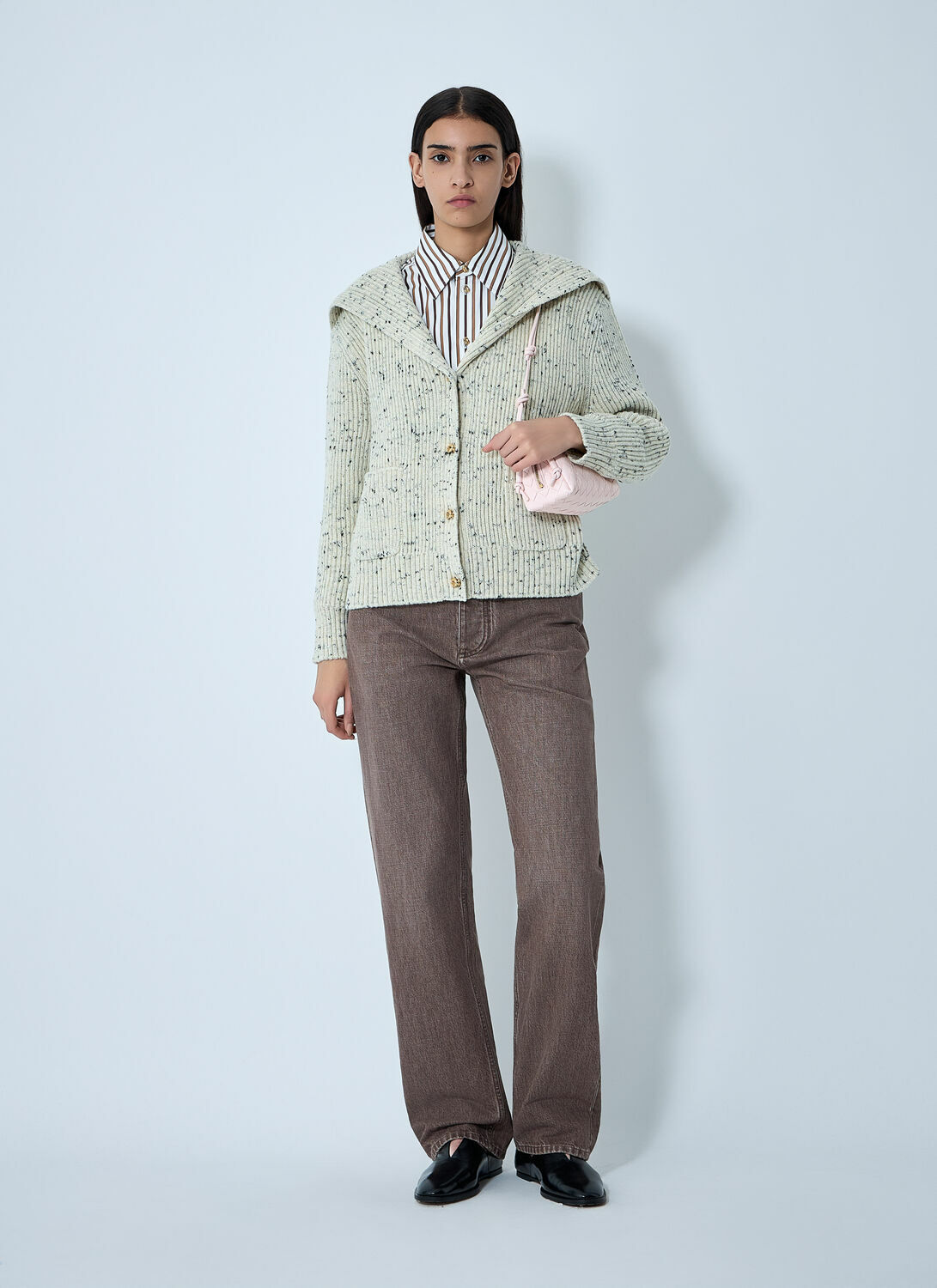 Bottega Veneta Wool English Rib Cardigan