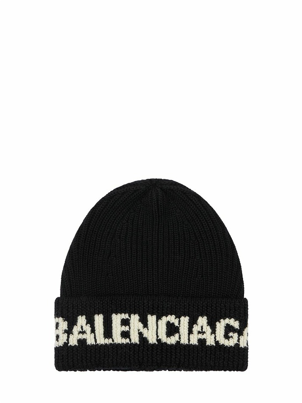 Photo: BALENCIAGA - Logo Wool Beanie