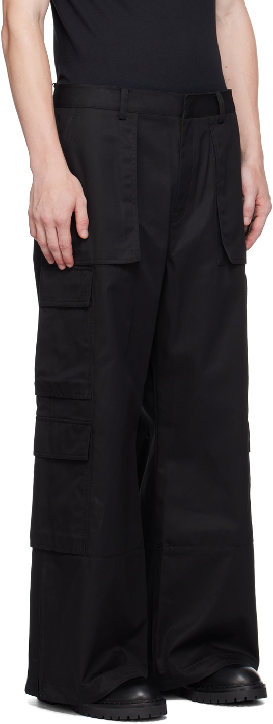 Juun.J Black Cotton Cargo Pants