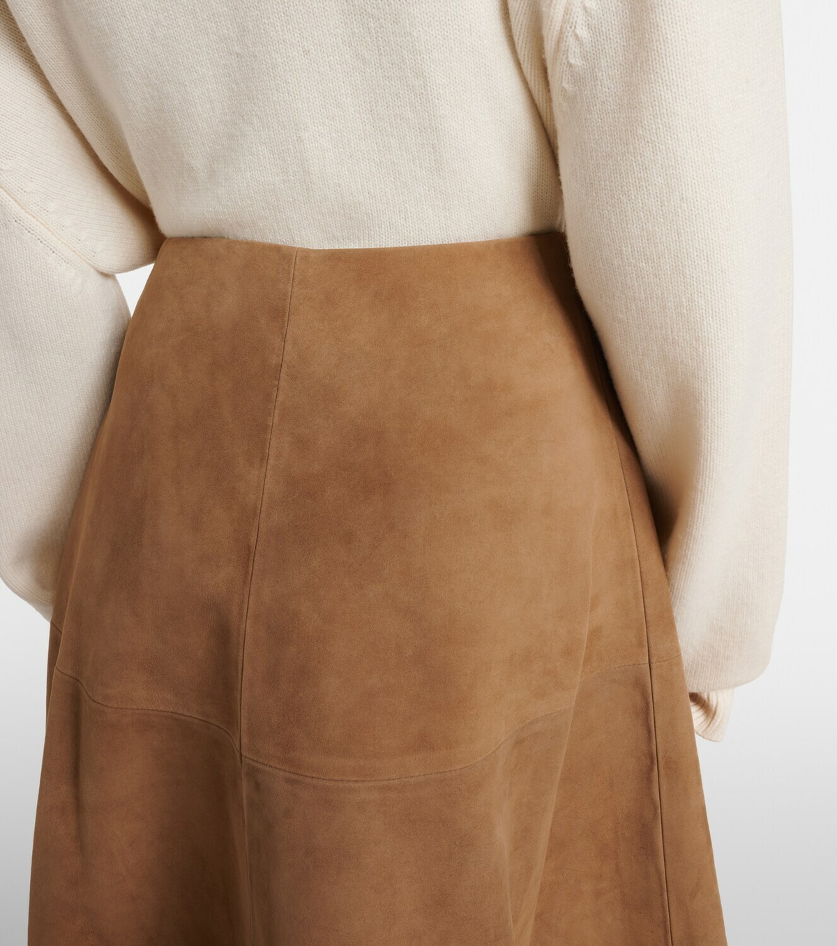 Altuzarra Varda suede midi skirt