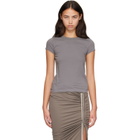 Rick Owens Gray Tower Cropped Level T-shirt