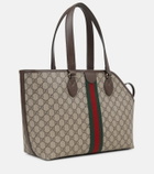 Gucci GG leather-trimmed pet carrier