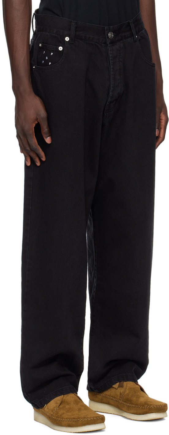 Pop Trading Company Black DRS Jeans