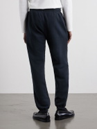 Les Tien - Tapered Garment-Dyed Cotton-Jersey Sweatpants - Black