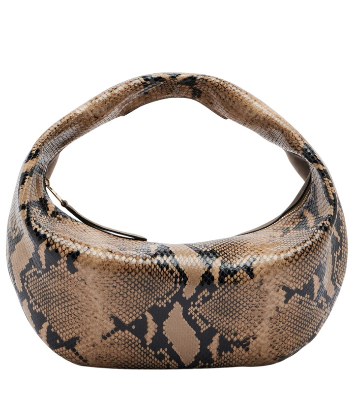 Photo: Khaite Olivia Medium snake-effect leather tote bag