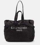 Balenciaga 24/7 fishnet tote bag