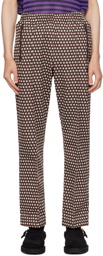 NEEDLES Brown Jacquard Track Pants