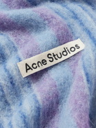 Acne Studios - Vellus Logo-Appliquéd Striped Knitted Scarf