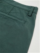 Theory - Zaine Straight-Leg Stretch-Cotton Chino Shorts - Green