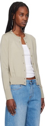 Filippa K Gray Merino Short Cardigan