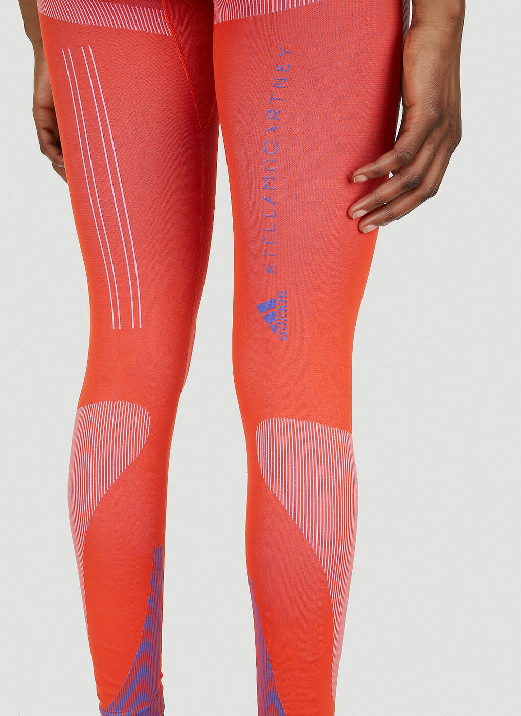 Adidas By Stella Mccartney Truepurpose High-rise Printed Leggings In Orange