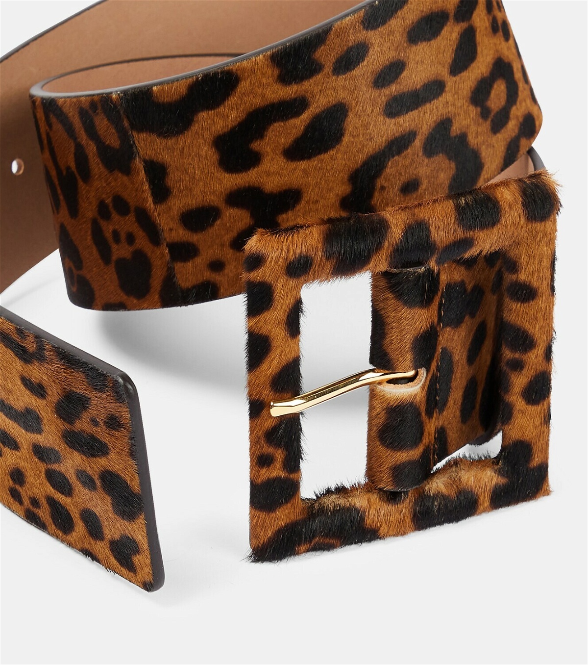 Carolina Herrera Leopard-print calf hair belt Carolina Herrera