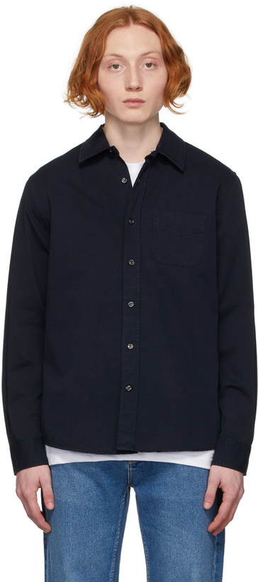 Photo: Nudie Jeans Navy John Everyday Shirt