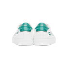 Givenchy White and Green Urban Knots Sneaker