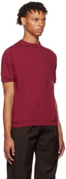 Lukhanyo Mdingi Burgundy Cotton T-Shirt
