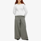 Marni Women's Logo Sweatshirt in Rib in Lily White