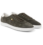 Aprix - Leather-Trimmed Suede Sneakers - Men - Green