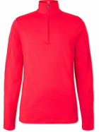 Bogner - Harrison Logo-Print Stretch-Jersey Half-Zip Ski Base Layer - Red