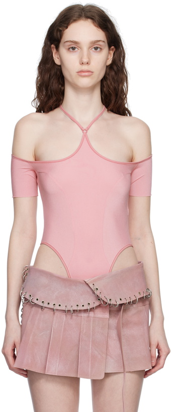 Photo: KNWLS Pink CHK Bodysuit