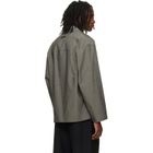 Fear of God Gray Cotton Wool Oxford Shirt Blazer
