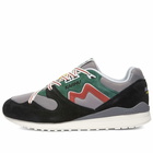 Karhu Men's Synchron Classic Sneakers in Jet Black/Hot Sauce