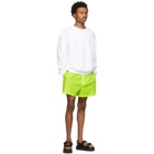 Acne Studios Yellow Ripstop Neon Shorts