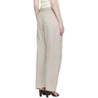 LEMAIRE Gray Twisted Belted Trousers
