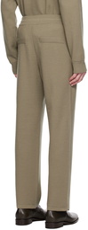 Solid Homme Khaki Pinched Seam Sweatpants