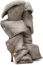 Y/Project Gray Snap Boots