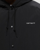 Carhartt Wip Hooded Coach Jacket Black - Mens - Windbreaker