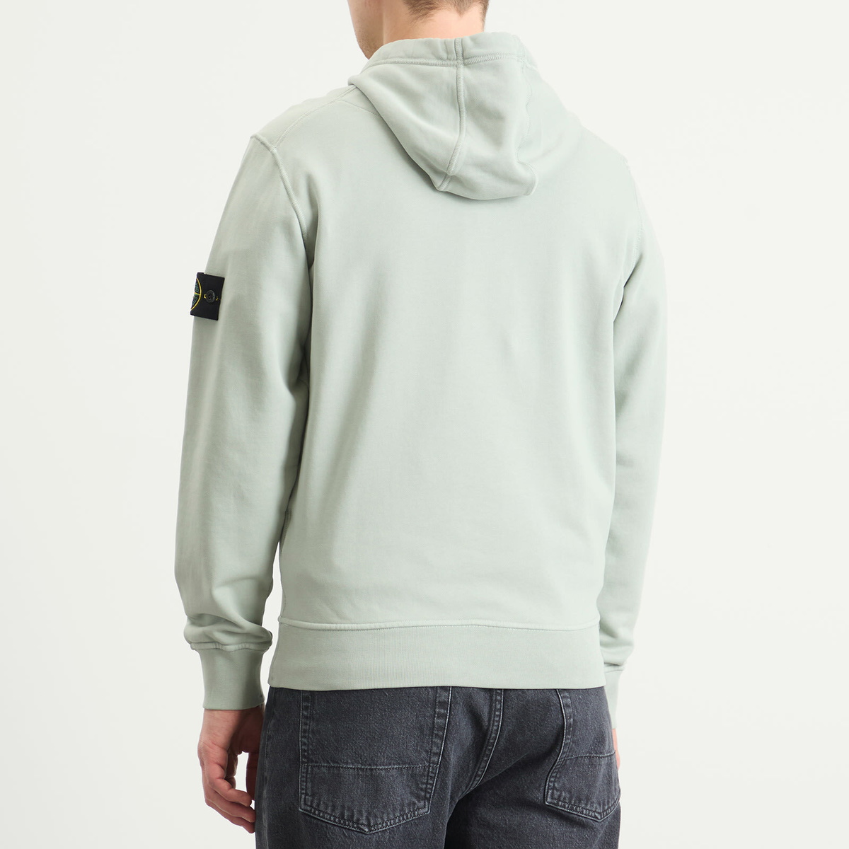 Stone Island Men's Garment Dyed Hoodie in Sage