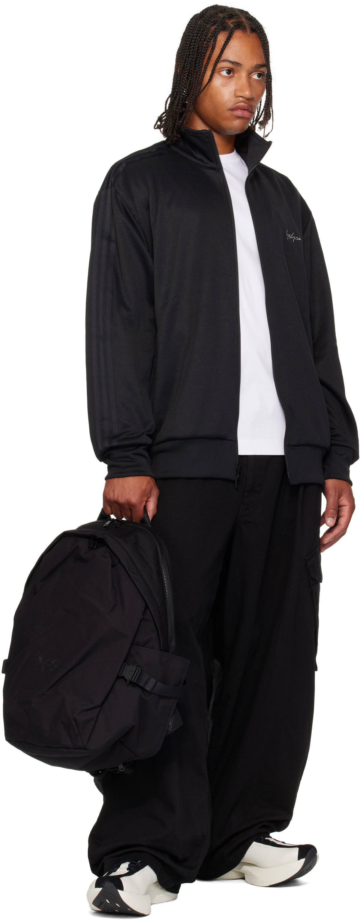 Y-3 Black Staple Backpack