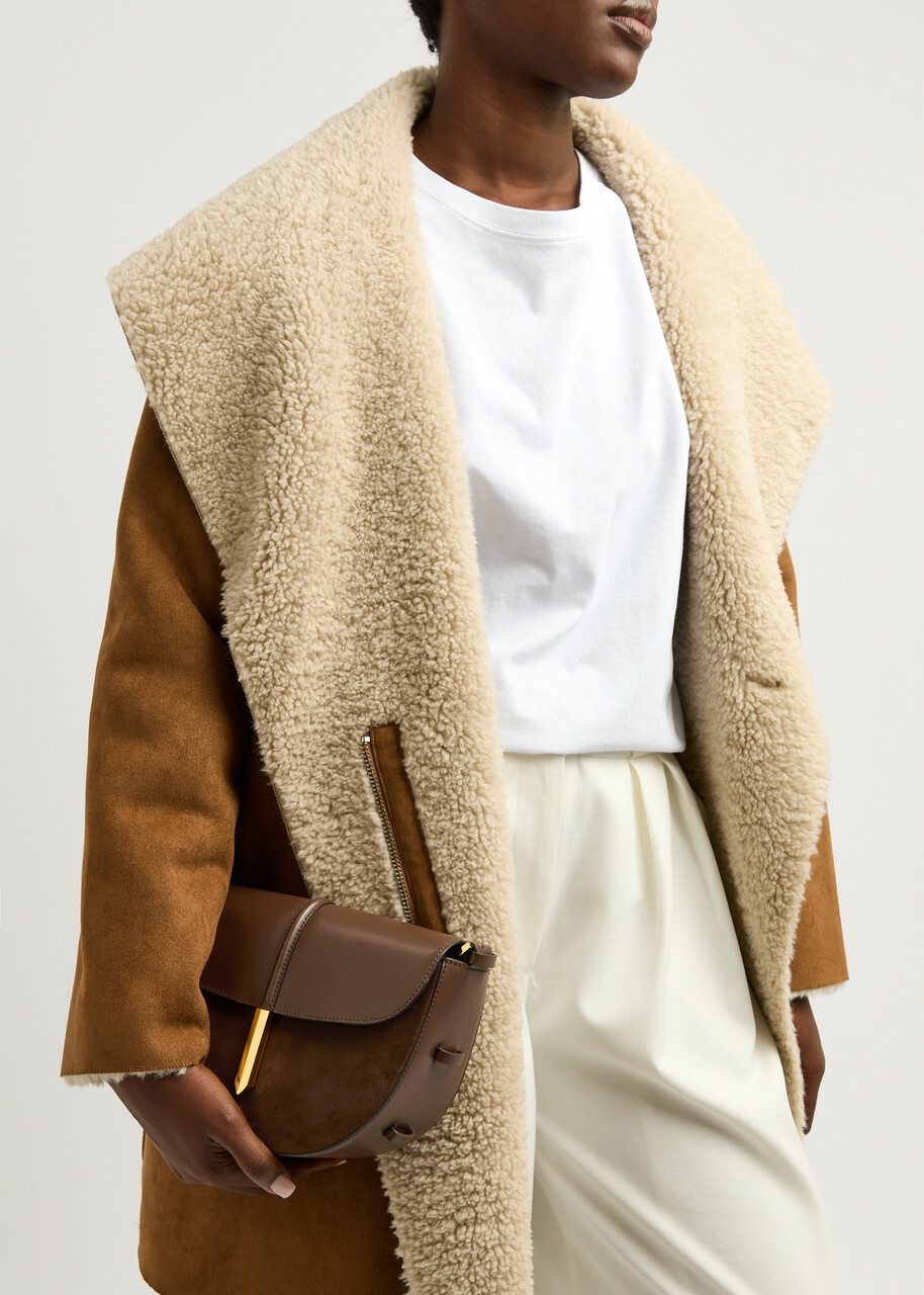 Demellier Tokyo Saddle Leather Cross-body bag - Dark Brown - One