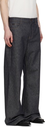 Courrèges Gray Hammer Baggy Jeans