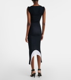 Alaïa Ribbed-knit midi dress