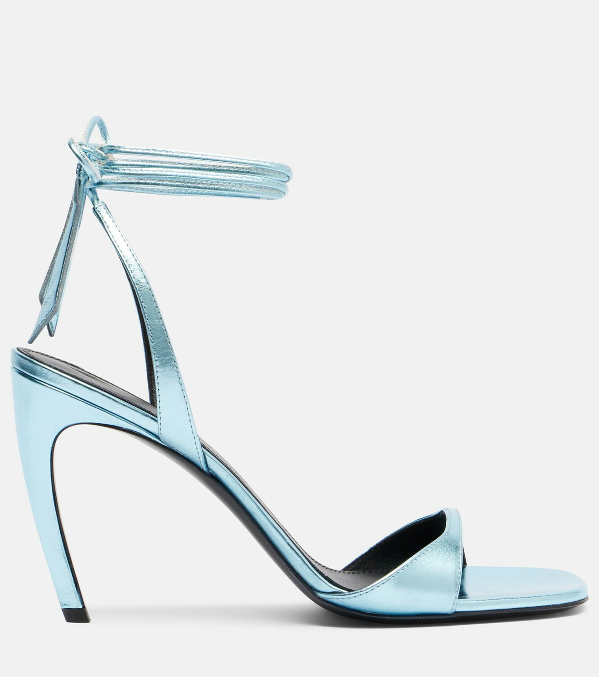 The Attico Ora 95 leather slingback sandals