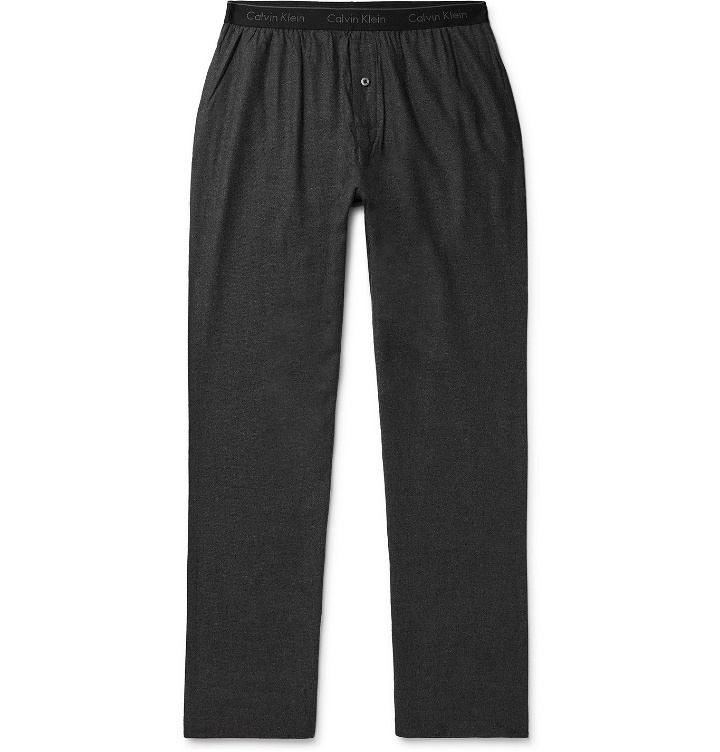 Photo: Calvin Klein Underwear - Checked Cotton-Blend Pyjama Trousers - Gray