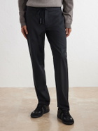 Maison Margiela - Straight-Leg Drawstring Virgin Wool Trousers - Black