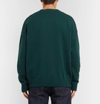 AMI - Oversized Logo-Intarsia Knitted Sweater - Men - Green