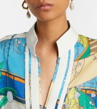 Tory Burch Printed cotton voile tunic