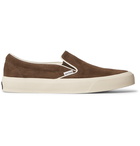 TOM FORD - Cambridge Leather-Trimmed Suede Slip-On Sneakers - Green