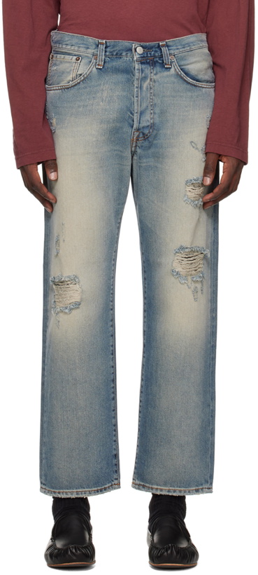 Photo: Acne Studios Blue Distressed Jeans