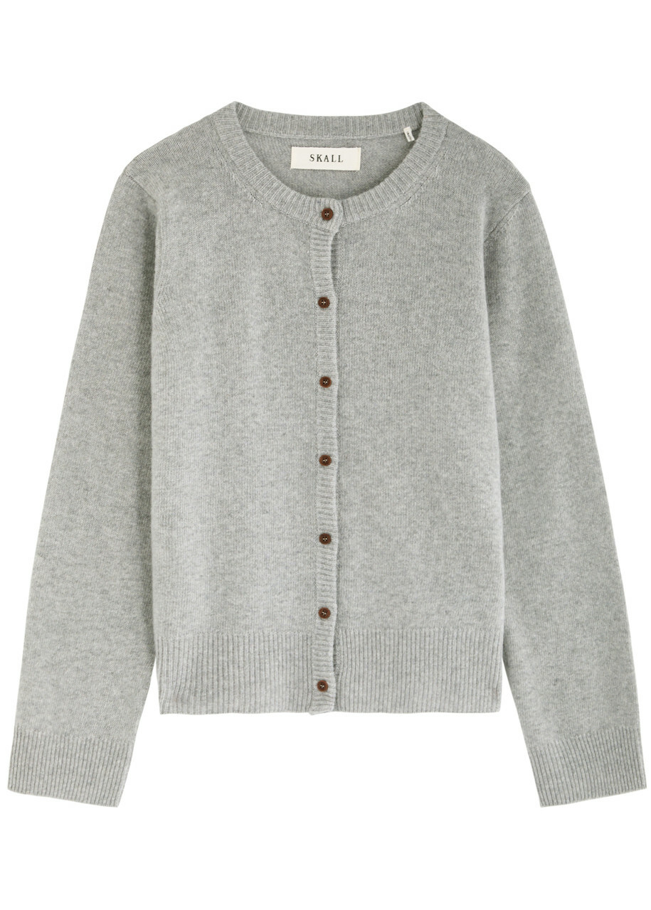 Skall Studio Senna Wool Cardigan Light Grey