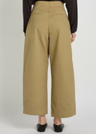 Studio Nicholson Peached Wide-leg Cotton-twill Trousers Tan
