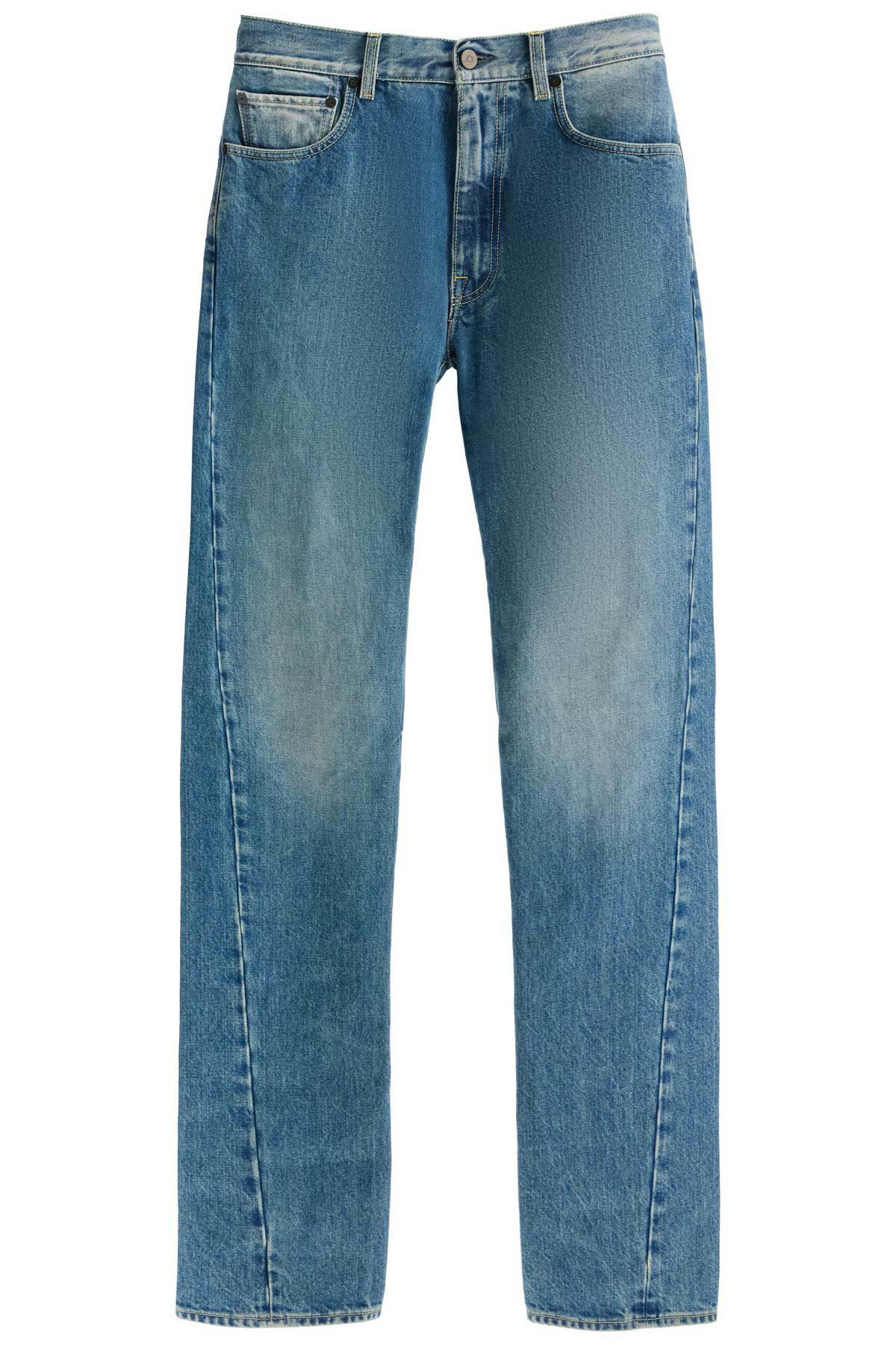 MAISON MARGIELA straight jeans with twisted seams Blue