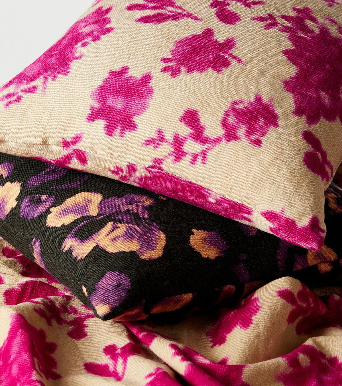 The House of Lyria Mirra floral linen cushion